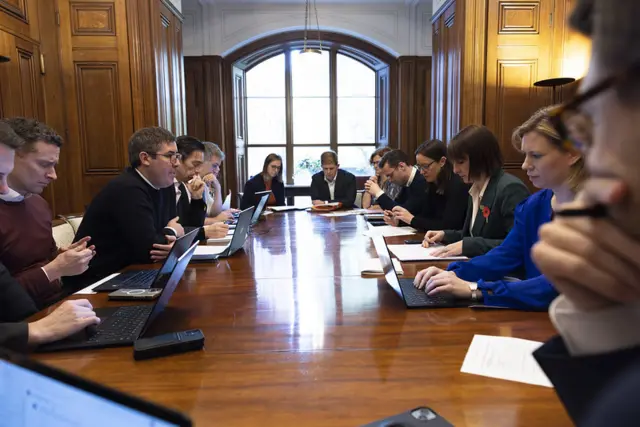 Chancellor Rachel Reeves prepares for the Autumn Budget 2024 in her office in No 11 Downing Street