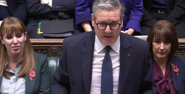 Keir Starmer speaking in the Commons