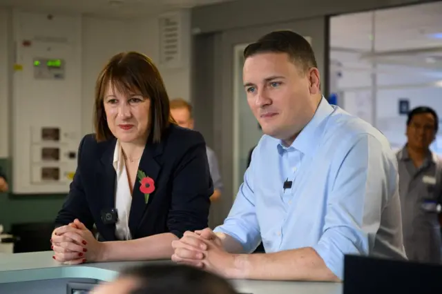 Chancellor of the Exchequer Rachel Reeves and Health Secretary Wes Streeting