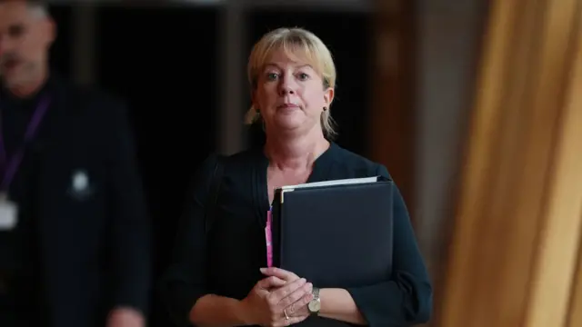 Finance Secretary Shona Robison in the Scottish Parliament at Holyrood, Edinburgh