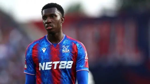 Eddie Nketiah of Crystal Palace looks on during the Premier League match between Crystal Palace FC and Manchester United FC at Selhurst Park on September 21, 2024 in London, England.