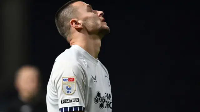 Preston North End's Milutin Osmajic during the Sky Bet Championship match between Preston North End FC and Watford FC at Deepdale on October 2, 2024 in Preston, England.