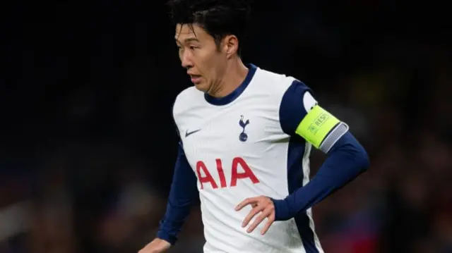 Son Heung-min in action for Tottenham