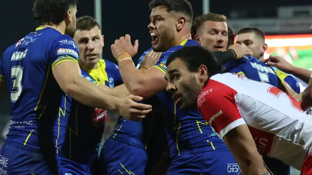 Warrington celebrate try