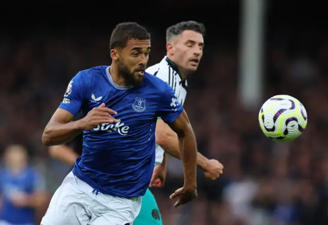 Everton's Dominic Calvert-Lewin in action