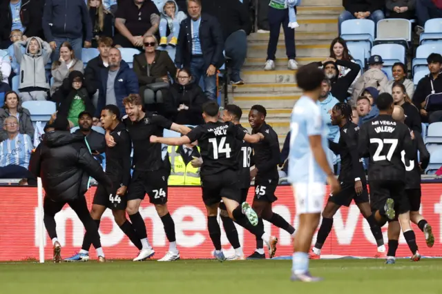 Sheffield Wednesday’s Shea Charles (second from left) celebrates