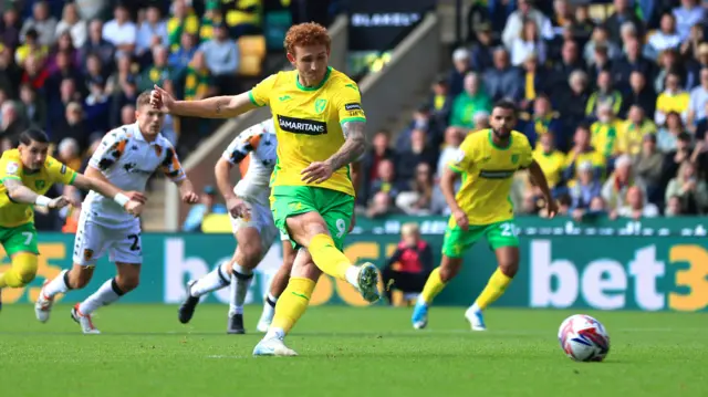 Josh Sargent misses penalty