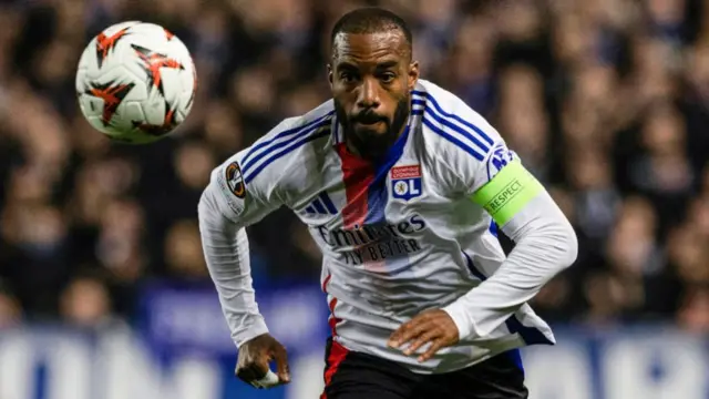 Lyon forward Alexandre Lacazette