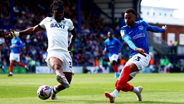 Portsmouth v Oxford match action