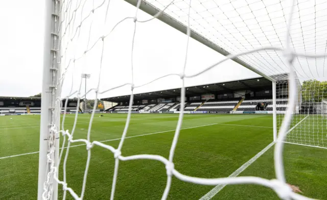 A general view of St Mirren's stadium