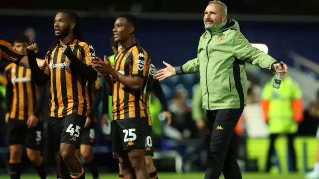 Hull City celebrate victory