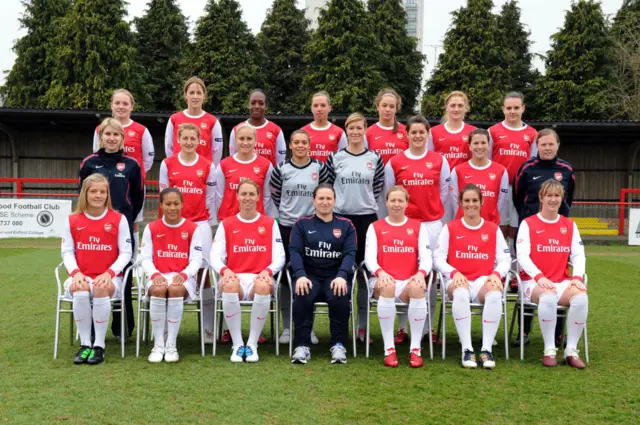 Arsenal women in 2011