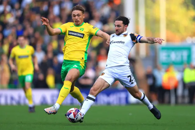 Norwich v Hull match action