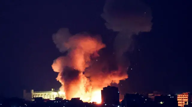 An explosion in Beirut