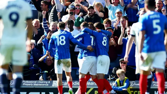 Portsmouth celebrate scoring