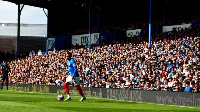 Josh Murphy in front of Portsmouth fans