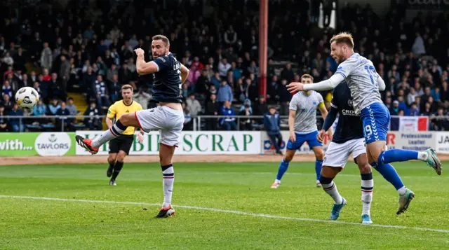 Bruce Anderson scores for Kilmarnock against Dundee