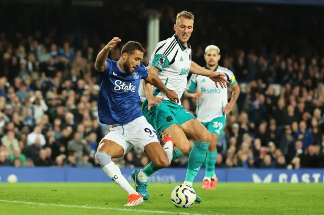 Dominic Calvert-Lewin and Dan Burn