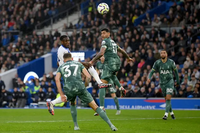 Danny Welbeck of Brighton & Hove Albion shoots