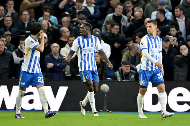 : Danny Welbeck of Brighton & Hove Albion celebrates