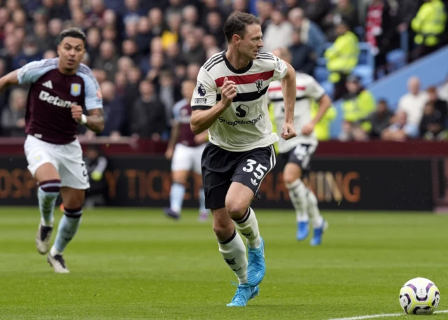 Jonny Evans of Manchester United in action