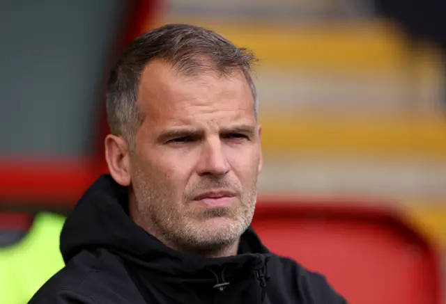 Tottenham manager Robert Vilahamn looks on