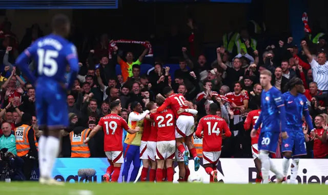 Chris Wood of Nottingham Forest celebrates