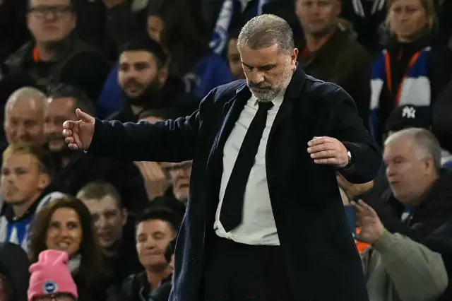 Ange Postecoglou gestures