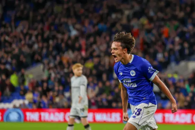 Perry Ng celebrates against Millwall