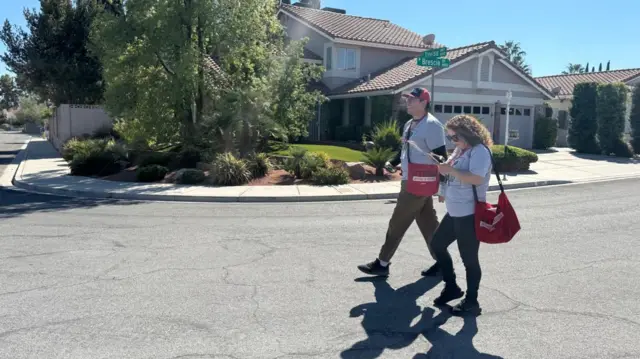 Culinary workers canvasing in Las Vegas