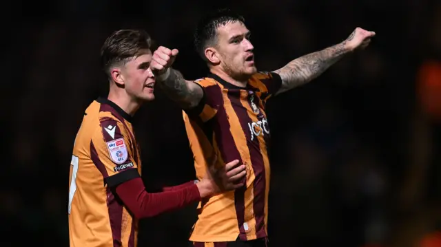 Bradford goalscorer Andy Cook