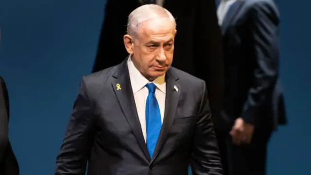 Israeli PM Bejanmin Netanyahu, pictured at the 79th session of General Assembly at UN Headquarters in New York