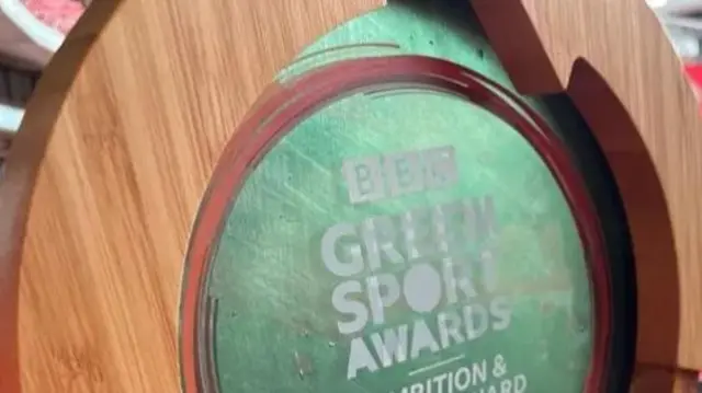 Green Sport Award close up