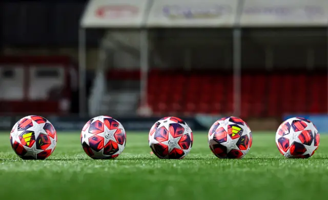 Champions League footballs