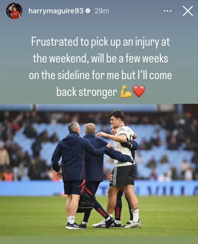 Harry Maguire on Instagram