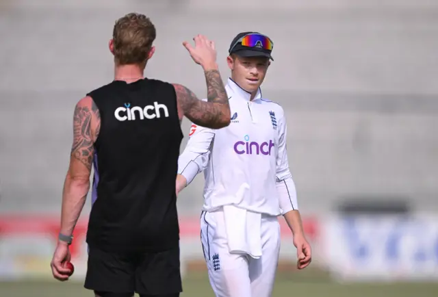 Ben Stokes and Ollie Pope