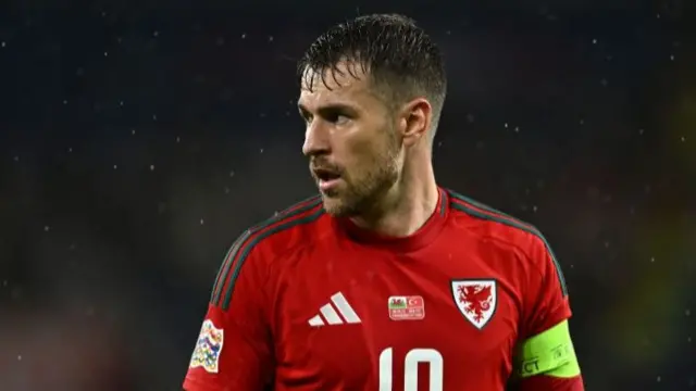 Aaron Ramsey of Wales during the Nations League match between Wales and Turkey