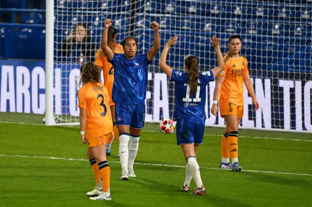 Chelsea celebrate a goal