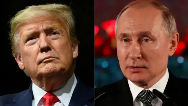 Donald Trump and Vladimir Putin