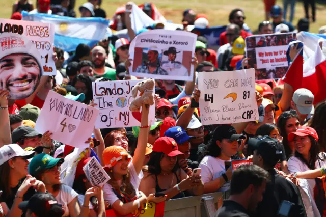 Fans in Sao Paulo