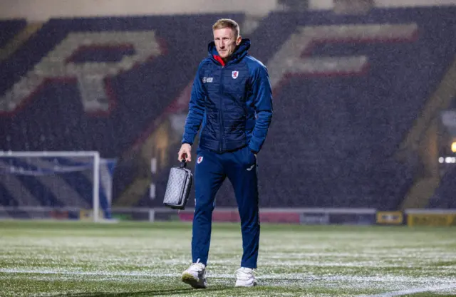 KIRKCALDY, SCOTLAND - NOVEMBER 01: Raith Rovers' Liam Dick during a William Hill Championship match between Raith Rovers and Ayr United at Stark's Park, on November 01, 2024, in Kirkcaldy, Scotland. (Photo by Ross Parker / SNS Group)