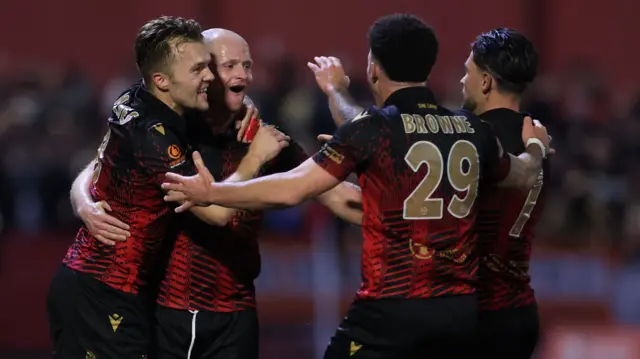 Tamworth players celebrate