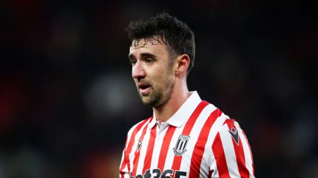 Stoke's Enda Stevens during their match against Blackburn Rovers