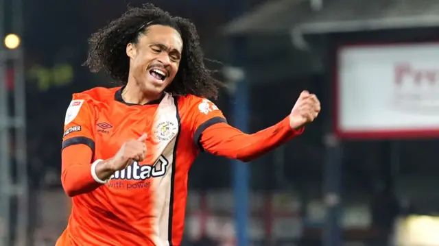 Tahith Chong celebrates