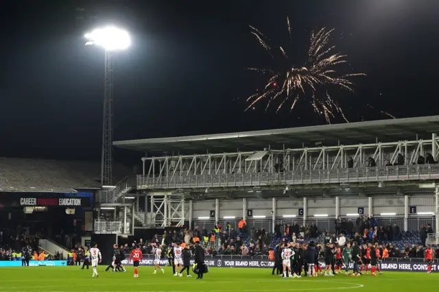 Fireworks at Kenilworth Road