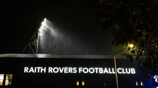 KIRKCALDY, SCOTLAND - NOVEMBER 01: A general view during a William Hill Championship match between Raith Rovers and Ayr United at Stark's Park, on November 01, 2024, in Kirkcaldy, Scotland. (Photo by Ross Parker / SNS Group)