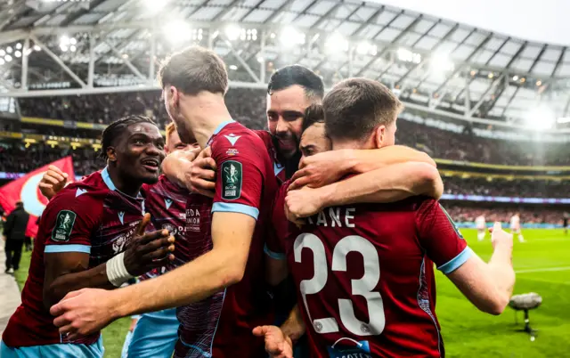 Drogheda United celebrate