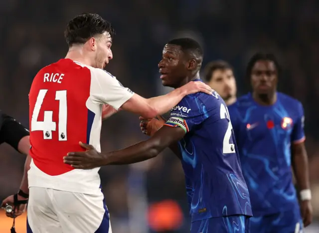 Declan Rice and Moises Caicedo