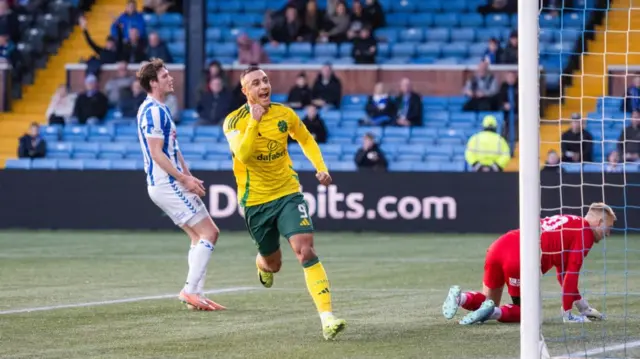 Adam Idah celebrates vs Kilmarnock