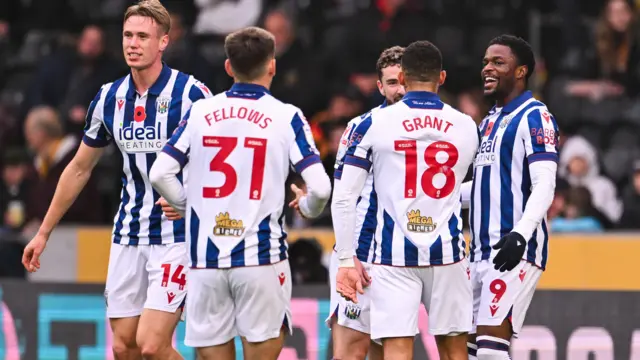 West Brom celebrate